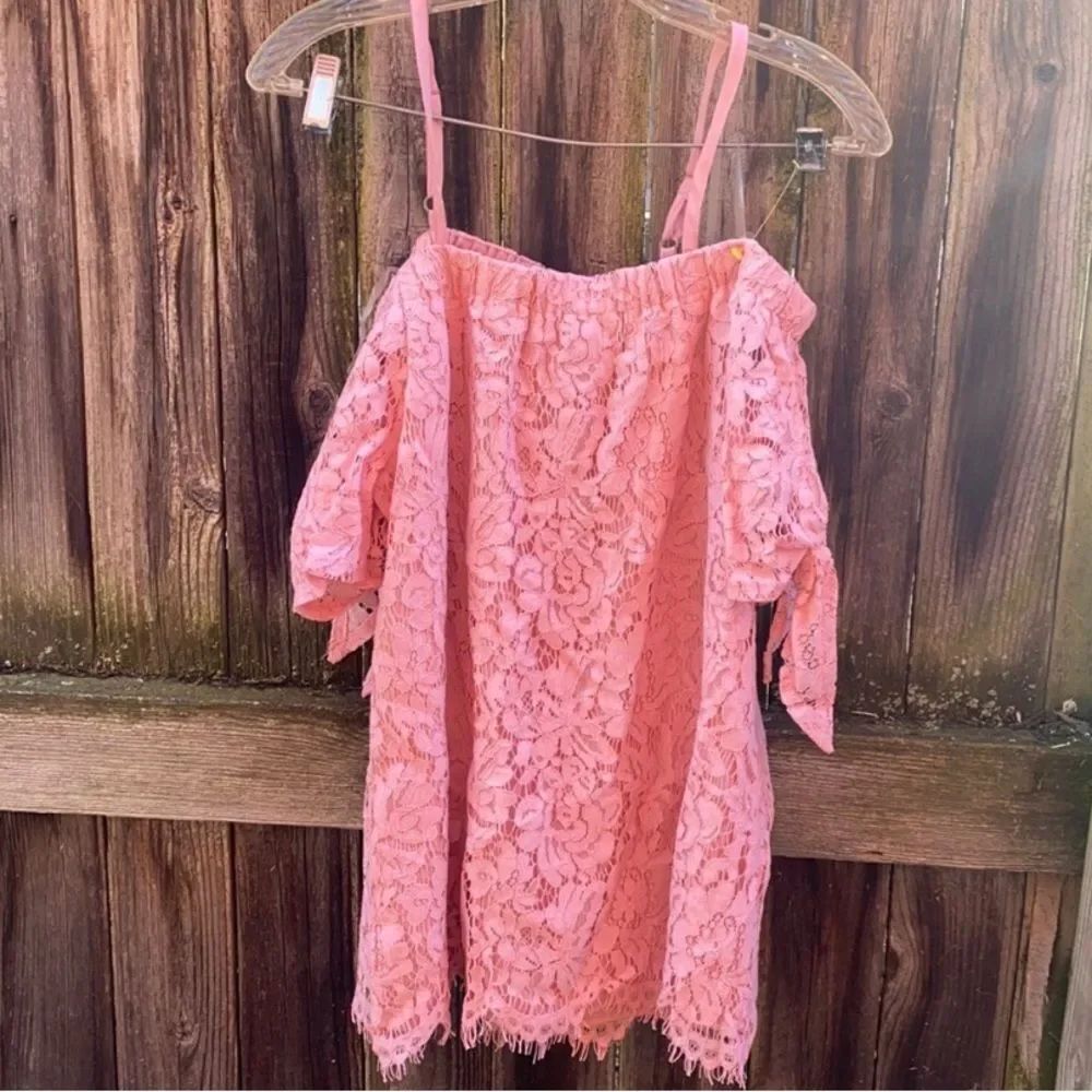 Miss Chievous Blush Lace Top